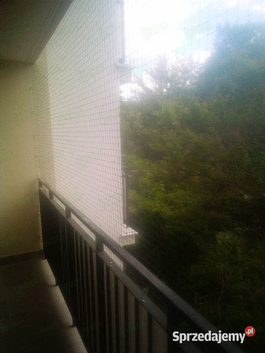 SIATKA PRZECIWKO PTAKOM montaż na balkon Bez Warszawa