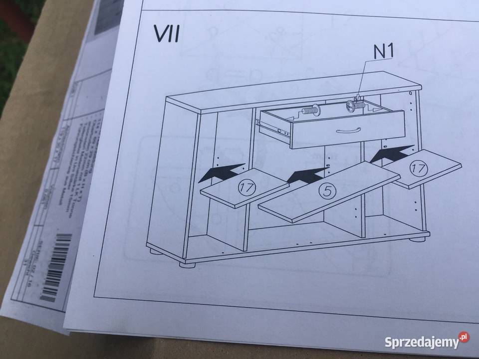 Komoda 114x29x71 Nowa kolor buk Wieruszów