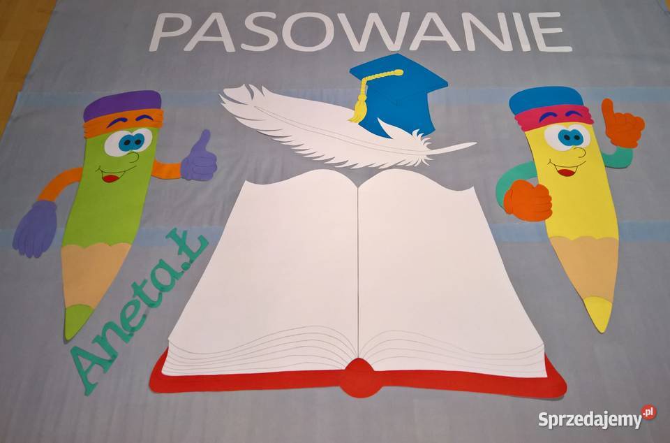 Dekoracje na Ślubowanie z brystolu 504102 444 Garwolin