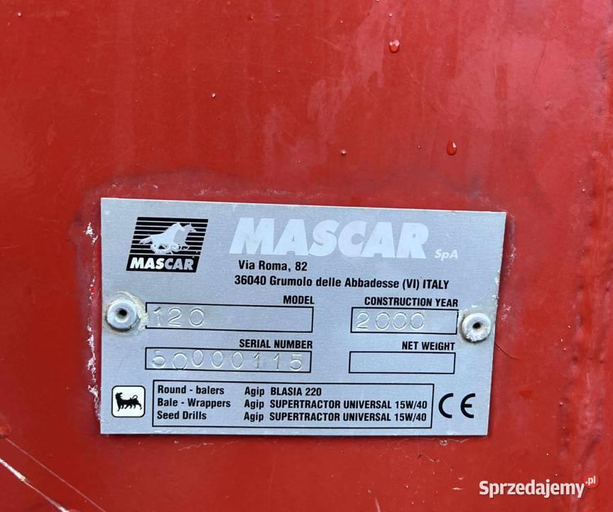 Prasa Mascar 120 nieuszkodzony