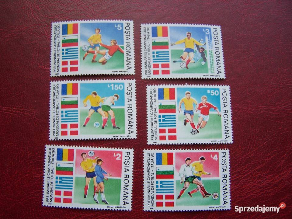 Rumunia 1990 MNH Mi 458691 Sport Piłka nożna MŚ Filatelistyka Tychy