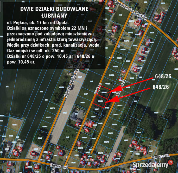 Sprzedaż działka budowlana w Łubnianach 104 ar sprzedam