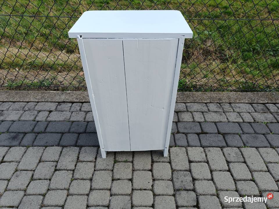 NAKASLIK biały SZAFKA drewniana stara 50x30 wys podkarpackie Brzostek