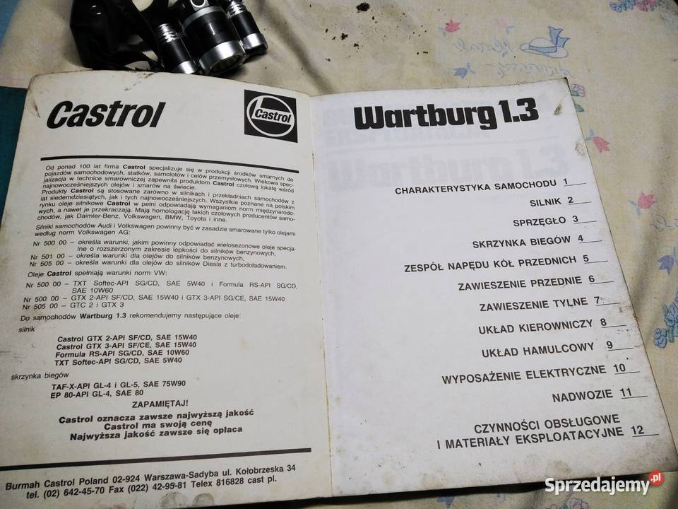 Wartburg 13 sedan i kombi instrukcja napraw