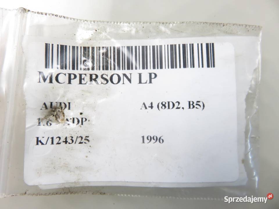 MCPERSON LEWY PRZEDNI AUDI A4 8D2 B5 16 8V 100