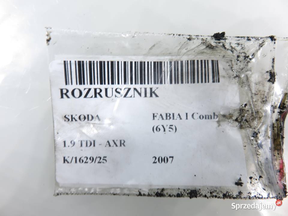 ROZRUSZNIK SKODA FABIA I 6Y5 19 TDI AXR sprzedam