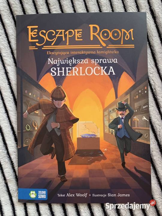Książka Escape Room Największa sprawa Sherlocka ISBN 9788382994094
