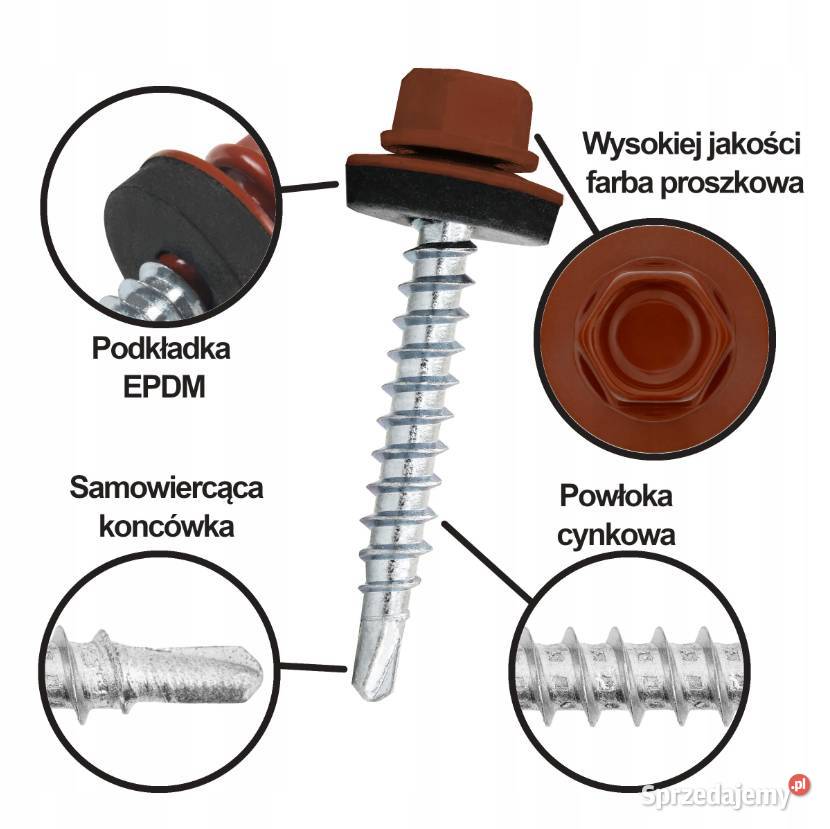 WKRĘTY FARMERSKIE KOELNER 250 RAL 3009 48 x 35 Budowa kujawsko-pomorskie