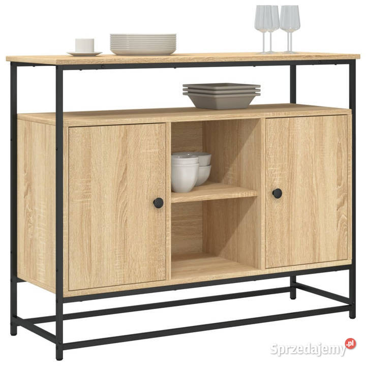 Komoda dąb sonoma 100x35x80 materiał Warszawa