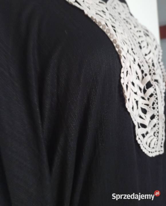 czarna bluzka oversize