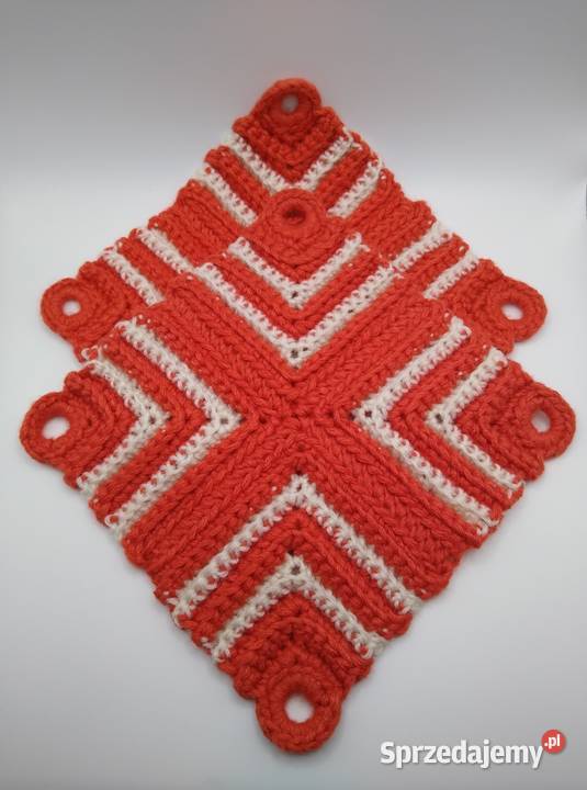 Uchwyty kuchenne łapki PATCHWORK handicraft 4 odcienie pomarańczowego  Gdańsk