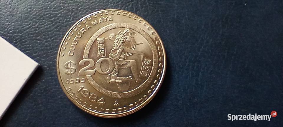 Stare monety 20 peso 1984 Meksyk Lesko