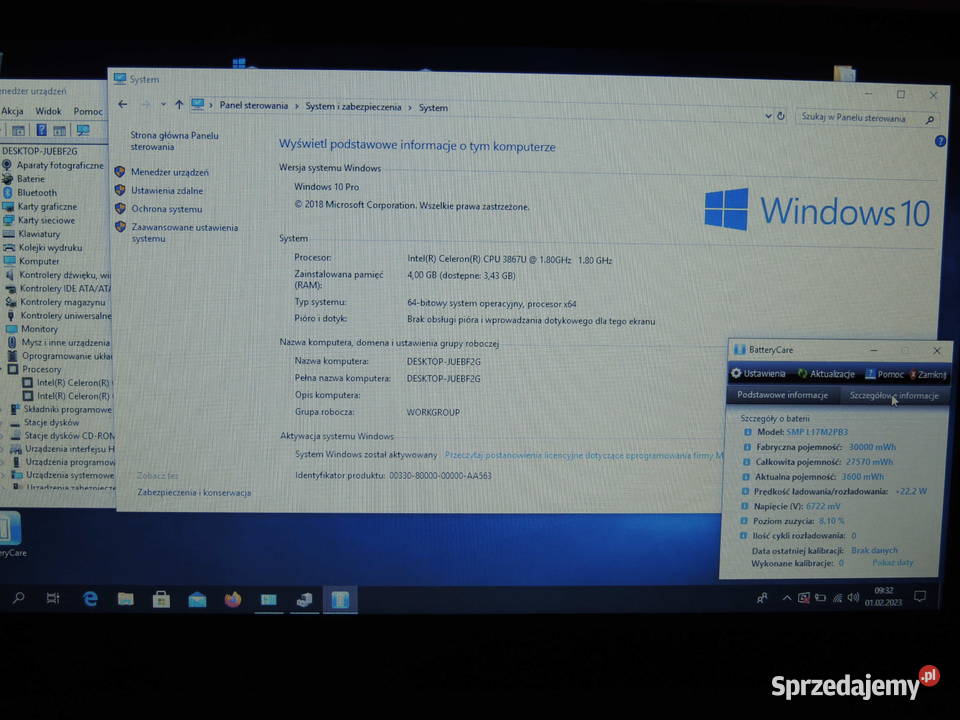 Lenovo V13015IKB Klasy Celeron Kolonia Lgota