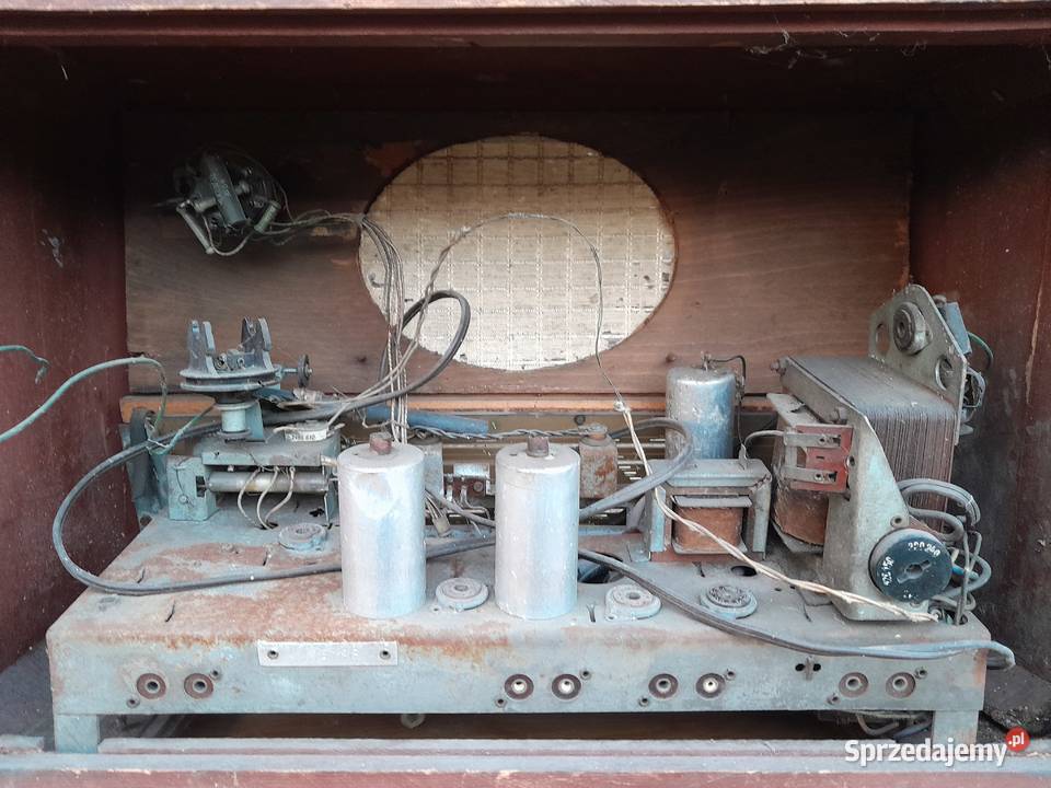 Stare radio lampowe Balaton zabytek PRL retro śląskie