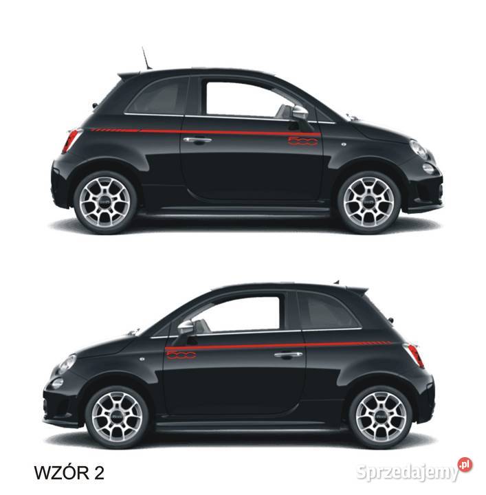 Fiat 500 Abarth Naklejki Pasy boczne na samochód Kraków