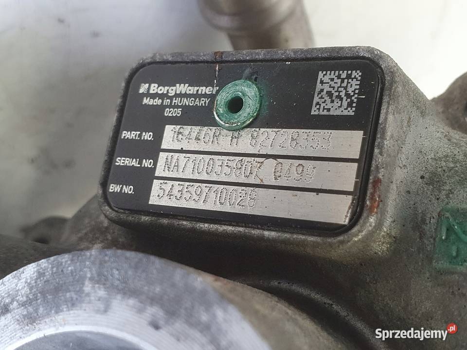 TURBOSPRĘŻARKA Renault Megane III 15 DCI turbo Części samochodowe Rudka