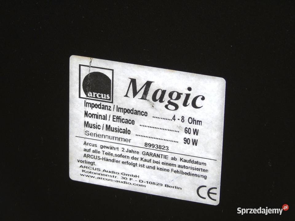 Niemieckie kolumny Arcus Magic 2 x 90 wat Jasło