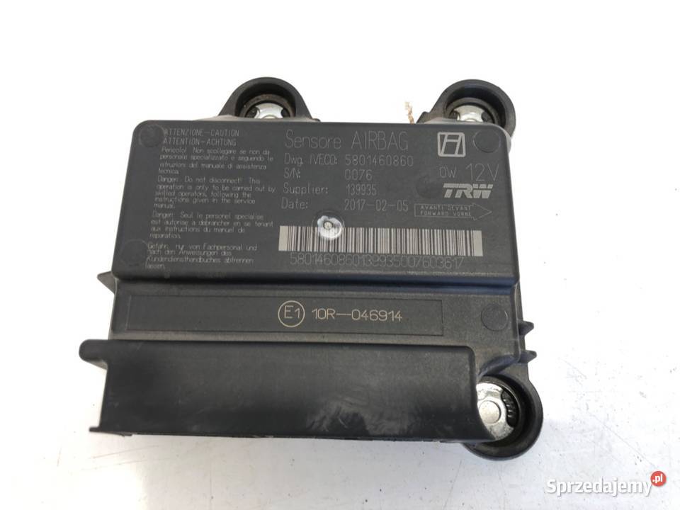 SENSOR AIRBAG IVECO DAILY VI 5801460860 CZUJNIK sprzedam