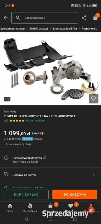 Pompa Oleju 19tdi nowa Oryginał SWAP 20 tdj Starachowice