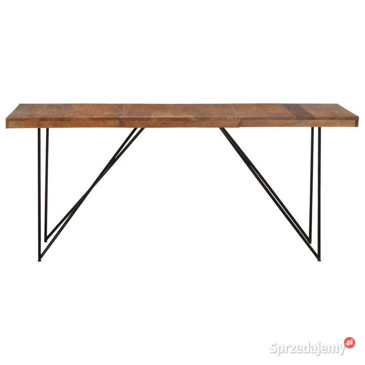 Stół do jadalni 180 x 90 x 76 lite drewno Stoły