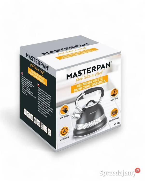 Czajnik stalowy z gwizdkiem MASTERPAN małopolskie Kraków sprzedam