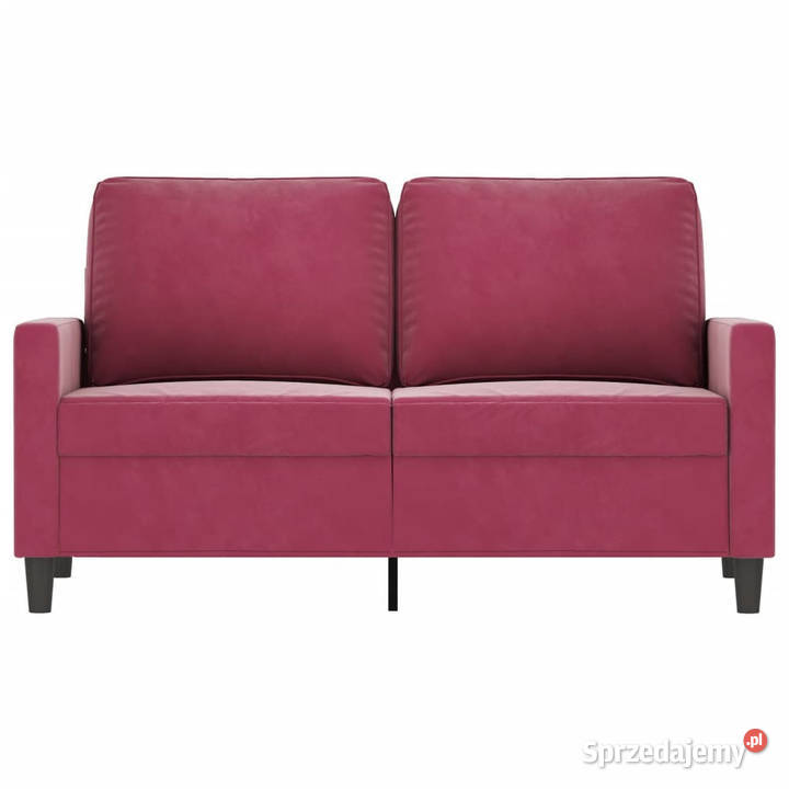Sofa 2osobowa winna czerwień 120 tapicerowana Sofy i kanapy Warszawa