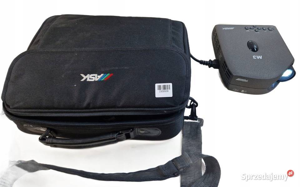 Projektor ASK M3 DLP Sprawny z pilotem torbą