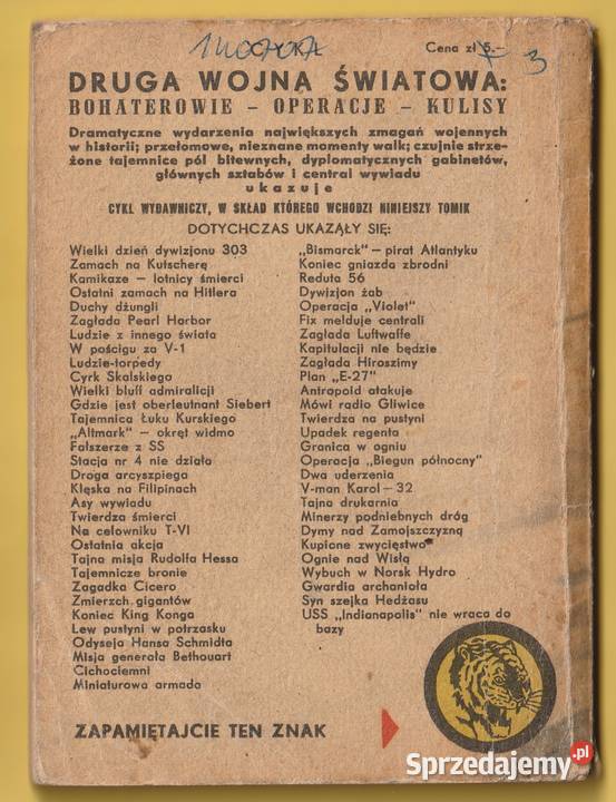 ŻÓŁTY TYGRYS OPERACJA MIDWAY 1961 Łódź