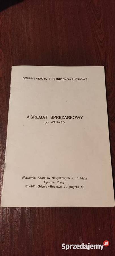 dtr agregat sprężarkowy typ WANED lubelskie Kraśnik