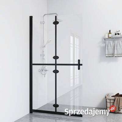 vidaXL Składana ścianka prysznicowa Drzwi i ścianki prysznicowe