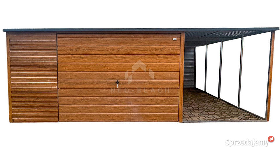 Garaż Blaszany 4x6m Wiata Brama Uchylna Złoty Częstochowa