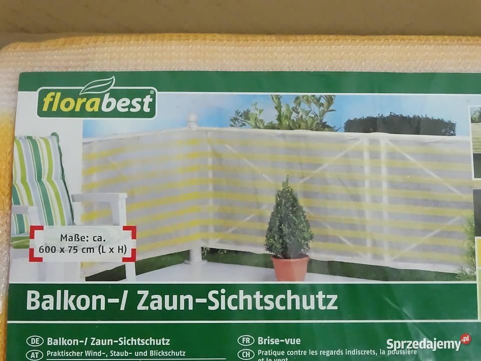 Mata osłonowa na balkon płot Florabest 600 x 75 lubelskie Biłgoraj sprzedam