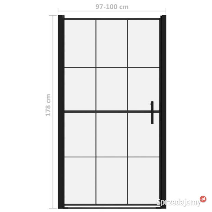 vidaXL Drzwi prysznicowe hartowane szkło 100x178 Warszawa