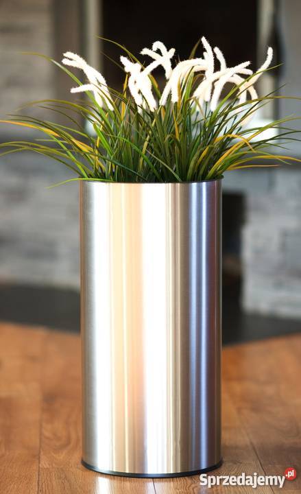 Nowoczesne donice do salonu ze stali nierdzewnej Kraków