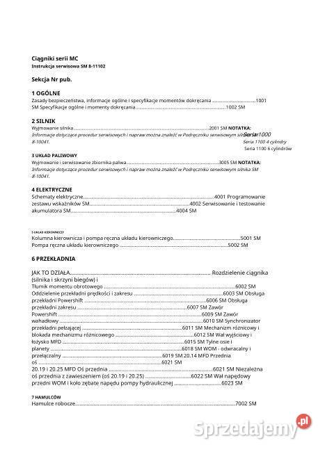 McCormick MC80 MC90 MC100 MC115 instrukcja sprzedam