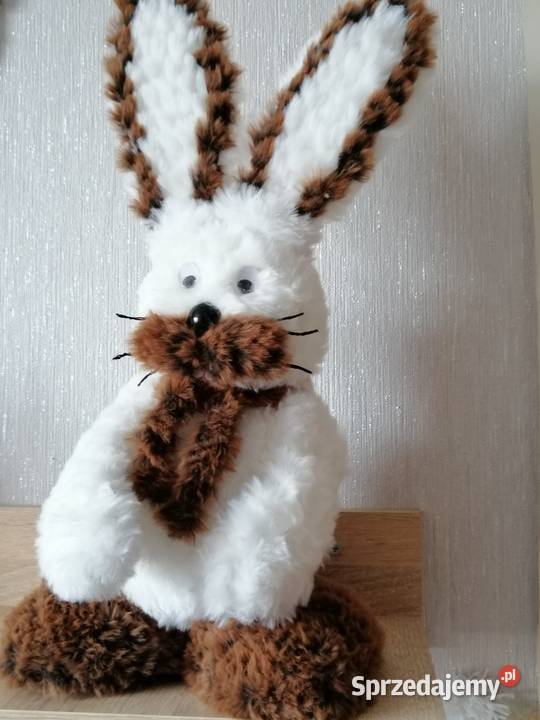 Zajączek wielkanocny biały Dekoracja świąteczna Katowice