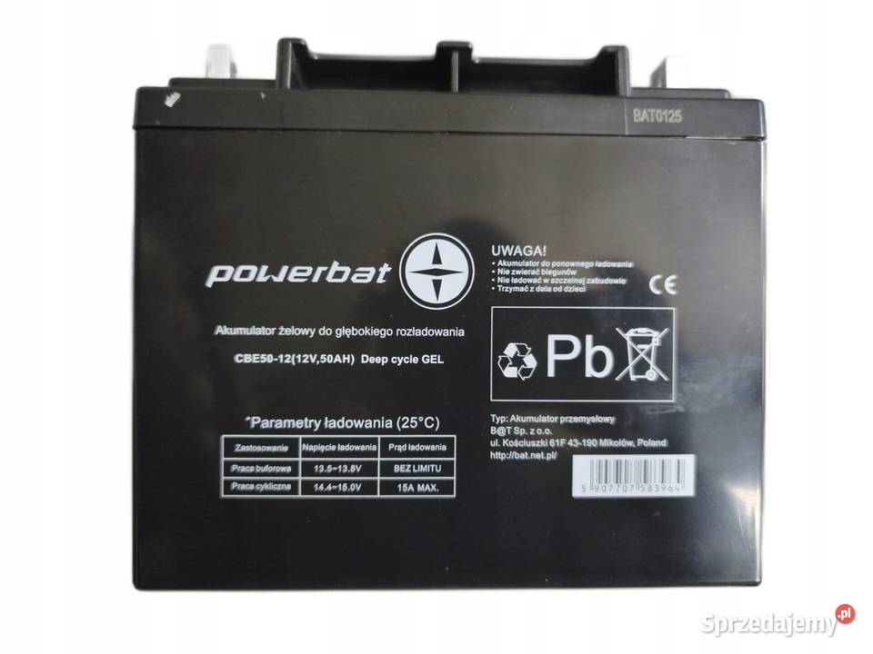 PowerBat CBE 40 12 12V 50Ah osobowe dolnośląskie Jelcz-Laskowice
