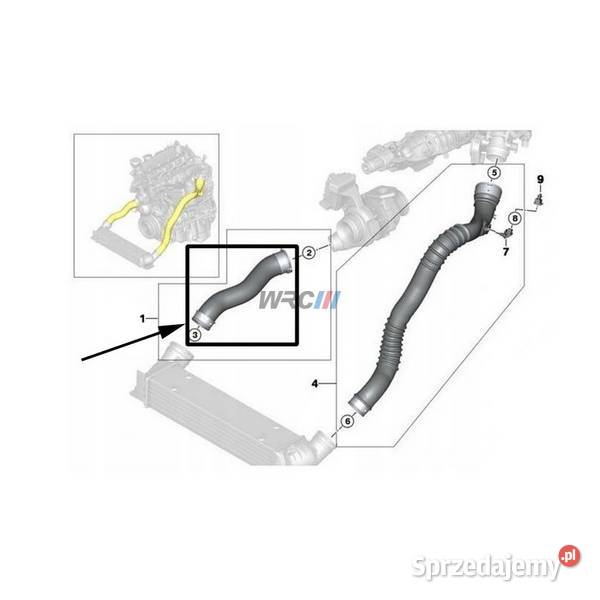 Rura przewód wąż powietrza BMW 1 E82 3 E90 x1 E84 1 8d Włocławek