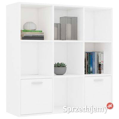 vidaXL Regał na książki biały 98x30x98 materiał