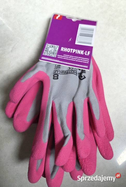Rękawice ogrodnicze powlekane 8 RHOTPINK LF Elbląg sprzedam