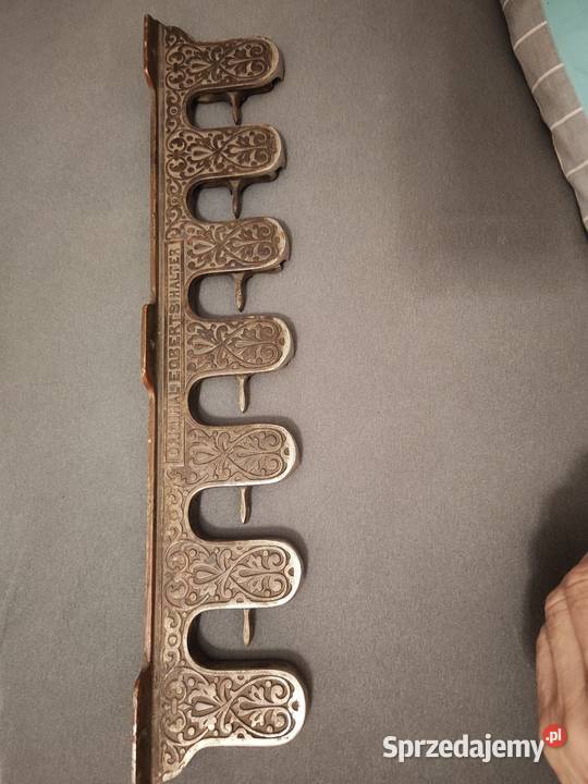 Wiktoriański uchwyt wieszak na parasole kije Krzeszowice