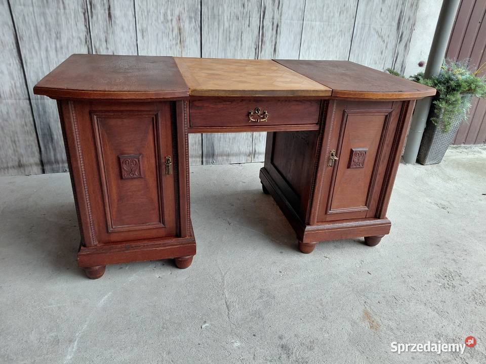 stylowe biurko drewniane antyk 289 Byczyna