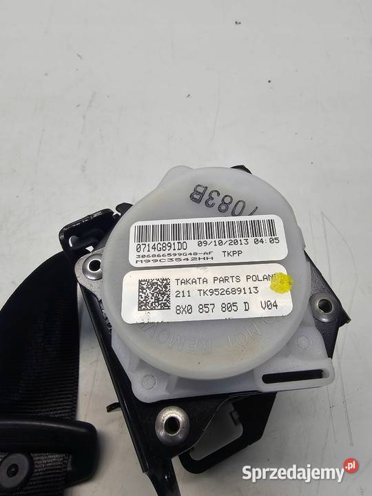 PAS BEZPIECZEŃSTWA TYŁ AUDI A1 8X 8X0857805D Przystajń
