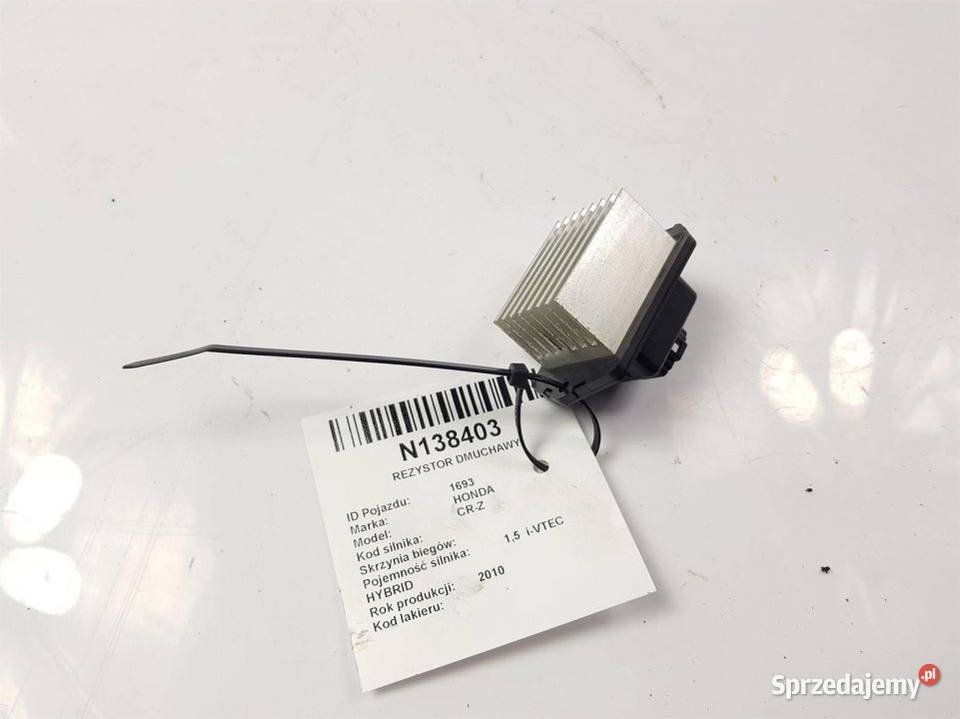 REZYSTOR DMUCHAWY CRZ 0778000970 Lipno sprzedam