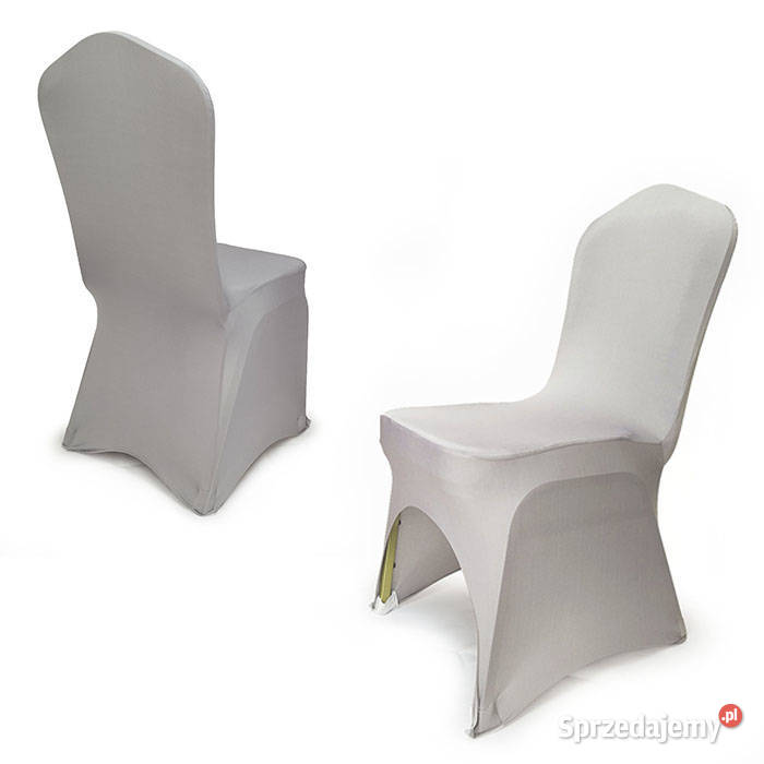 Szare Elastyczne Pokrowce na krzesła Częstochowa