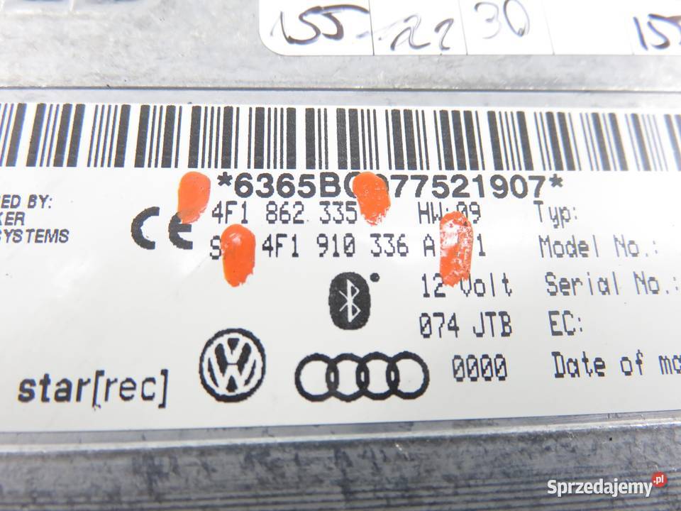 MODUŁ BLUETOOTH AUDI Q7 4L 4F1862335 4F1910336A