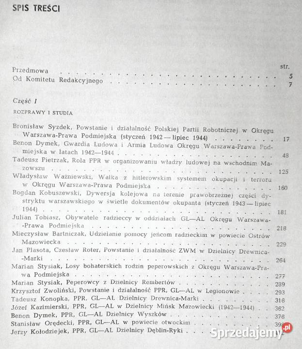 Warszawa Prawa Podmiejska 1942 1944 Z walk PPR Chełm sprzedam
