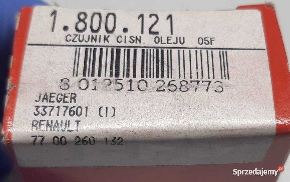 CZUJNIK CIŚNIENIA OLEJU RENAULT 7700260132 Mielęcin sprzedam