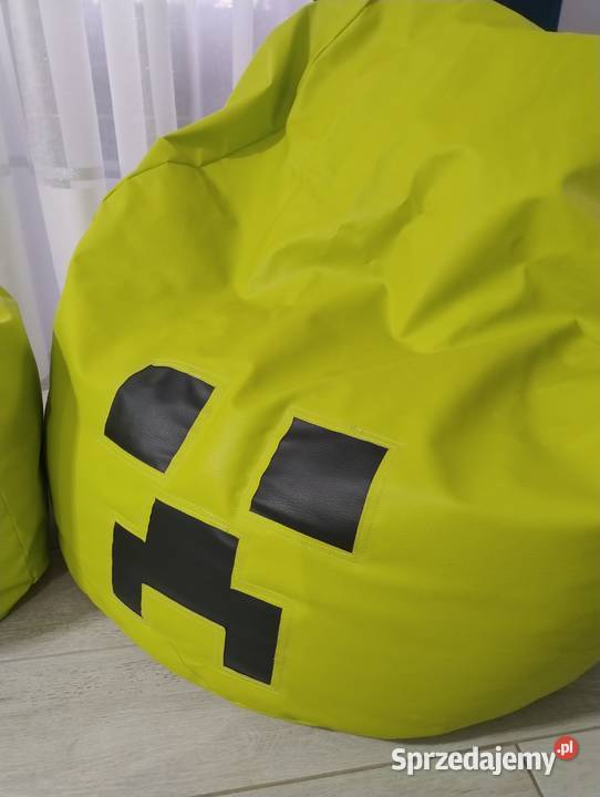 Pufa Fotel limonka XXL buźka Minecraft z warmińsko-mazurskie