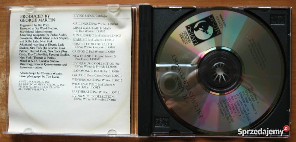 Paul Winter Consort Icarus McCandless Darling jazz Kępice
